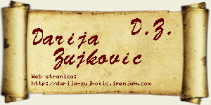 Darija Žujković vizit kartica